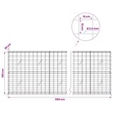  Gabion s žicom debljine 3 5 mm i mrežom 10x10 cm 1150x20x100 cm - 20 cm 100 cm 1150 cm | shoptok.hr