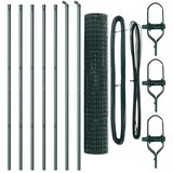Euro Ograda Set od 2 Zelena Čelik s Prah Premazom 10 x 1 5 m | shoptok.hr