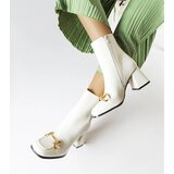 Gemre White heeled ankle boots Castione | Shoptok.si