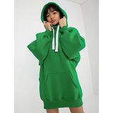 Fashion Hunters Women's Basic Hoodie - Green Cene
