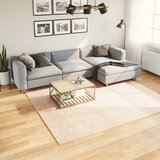 vidaXL Preproga s kratkimi vlakni mehka pralna bež 240x240 cm | Shoptok.si