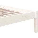  Okvir za krevet od masivnog drva bijeli 200 x 200 cm | shoptok.hr