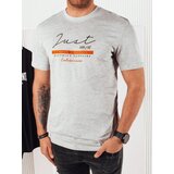 DStreet Grey men's T-shirt with print | Shoptok.si
