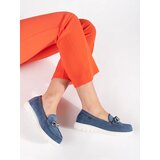 GOODIN Suede blue loafers with chain | shoptok.hr