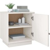  Nočna omarica bela 40x34x55 cm trdna borovina, (20731847) | Shoptok.si