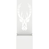 vidaXL Vrtni Sadič s Dekorativnom Pločom Bijela 50 x 140 cm | shoptok.hr