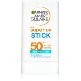 Garnier Super UV Stick krema za sončenje v paličici za telo in obraz SPF 50+ 18 g Cene