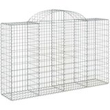  Lučne gabionske košare 10kom 200x50x120/140cm pocinčano željezo | shoptok.hr