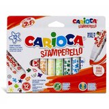 Carioca Stamperello Felt Tip Pens - 12 kos. | Shoptok.si