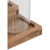 Five SET STAKLENKI ZA ZAČINE SA STALKOM HARMONY, 23X24X15CM BAGREM/BOROSILIKATNO STAKLO SMEĐA 9/1 | shoptok.hr