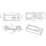 Sapho Crni kameni umivaonik za WC 38x14 cm Blok – | shoptok.hr