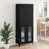  Highboard Crni hrast 69,5 x 34 x 180 cm Konstruirano drvo | shoptok.hr