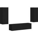  Komplet TV omaric 2 pcs Črna Konstruiran les, (5000132485) | Shoptok.si