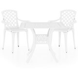  3-dijelni bistro set od lijevanog aluminija bijeli | shoptok.hr