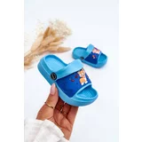 Kesi Light children's slides Sandals with Dog motif Blue Rico