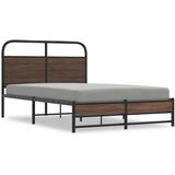 vidaXL Posteljni okvir brez vzmetnice 140x200 cm rjav hrast inž. les | Shoptok.si