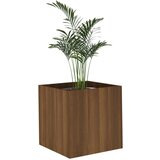 Furnova Cvetlično korito rjav hrast 40x40x40 cm inženirski les, (21921062) | Shoptok.si