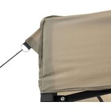 vidaXL Zložljivi pop-up šotor za zabave 4 stranice taupe | Shoptok.si