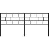  Metalno uzglavlje crno 193 cm | shoptok.hr