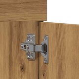 vidaXL Omarica za umivalnik artisan hrast 80x38,5x46 cm inž. les | Shoptok.si
