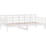  Dnevni krevet s ladicama bez madraca 80x200 cm masivno drvo Bijela 90 x 190 cm | Shoptok.si