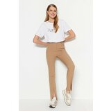 Trendyol Pants - Beige - Straight Cene