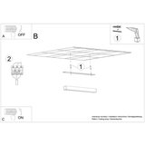  Stropna svetilka PINNE 67 bela, (21348217) | Shoptok.si