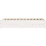 vidaXL okvir kreveta bez madraca bijeli 140 x 190 cm masivna borovina | shoptok.hr