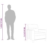  Fotelja crvena boja vina 60 cm od tkanine | shoptok.hr