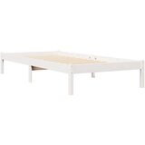  Krevet s regalom za knjige bez madraca bijeli 90x200cm borovina | shoptok.hr