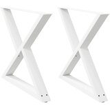  Noge za blagovaonski stol 2 kom Bijele 90 x (72-73,3) cm Čelik | shoptok.hr
