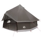 vidaXL Tipi šator 6-osobni Smeđa siva Poliester i čelik - Smeđa siva 6 osoba | shoptok.hr