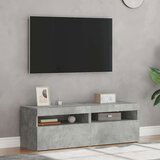 TV ormarići s LED svjetlima 2 kom siva boja betona 60x35x40 cm | shoptok.hr