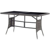  Vrtni stol sivi 140 x 80 x 74 cm od poliratana | shoptok.hr