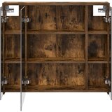  Kupaonski ormar s ogledalom Dimljeni hrast 73,5 x 16 x 62,5 cm | shoptok.hr