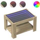  Stolić za kavu LED boja hrasta 73x53x45 cm konstruirano drvo | Eponuda.ba
