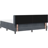 Box Spring postelja z vzmetnico temno siva 180x200 cm žamet, (22050093) | Shoptok.si
