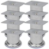 vidaXL Okrogle noge za kavč 8 kosov krom 60 mm, (20983965) | Shoptok.si
