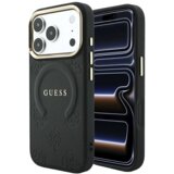 SAS CG MOBILE Maska Guess Saffiano Peony & Ring MagSafe za iPhone 17 Pro/ 18 Pro crna | Eponuda.com
