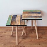 Hanah home 2Shp115 - green greennavy bluebrownbeige nesting table (2 pieces) | ePonuda.com