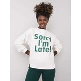 ex moda Sweatshirt-EM-BL-624.90P-white-green | Shoptok.si