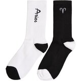 MT Accessoires Zodiac Socks 2-pack black/white Aries | shoptok.hr