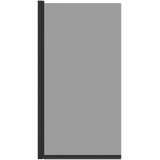  Ekran za kadu i tuš Crna 68 x 130 cm Staklo s temperaturom | shoptok.hr