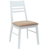  Trpezarijske stolice 2 kom. Čvrsto drvo od gume Bijelo Bijela 43 x 54 x 89 cm | shoptok.hr