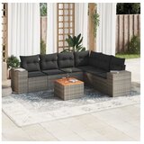 vidaXL 7-dijelni set vrtnih sofa sivi od poliratana | shoptok.hr