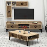 HANNAH HOME Set TV komoda i klub stolić od hrastovine Cijene