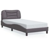  Okvir kreveta s LED svjetlima sivi 80 x 200 cm od umjetne kože | shoptok.hr