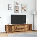 vidaXL TV ormarići s LED svjetlima 2 kom boja drva 193,5x41x50 cm | shoptok.hr