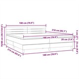  Box spring postelja z vzmetnico roza 180x210 cm žamet, (21791328) | Shoptok.si