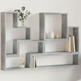  Zidna polica siva boja betona 96x12x64 cm konstruirano drvo | shoptok.hr